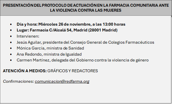 convocatoria de prensa